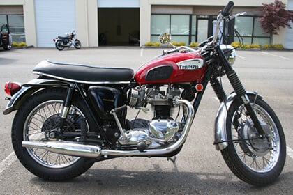 Triumph Bonneville from Rutherford to New South Wales