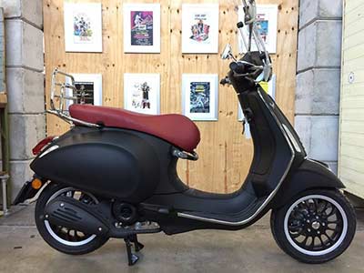 Vespa PX80 de Nîmes à Espagne